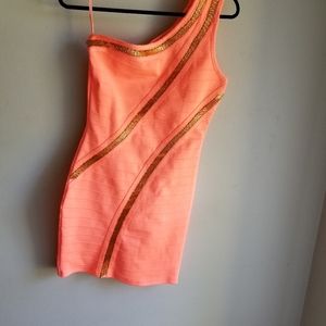 👗NEON ONE SHOULDER BODYCON DRESS